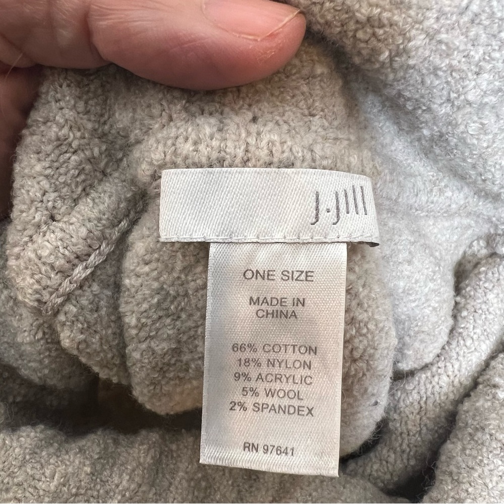 J Jill Turtleneck Poncho Soft Mink Color - image 4